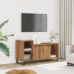 vidaXL kézműves tölgy színű szerelt fa TV-szekrény 100x35x55 cm (857457)