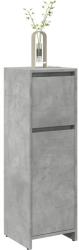 vidaXL betonszürke forgácslap fürdőszobaszekrény 30 x 30 x 95 cm (856060) - vidaxl