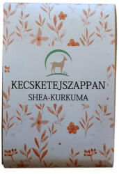 Kecsketejszappan Sheavajas-kurkumás kecsketej szappan