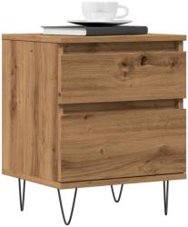 vidaXL 2 db kézműves tölgy színű éjjeliszekrény 40 x 35 x 50 cm (857419)