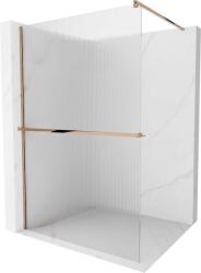 Mexen Kioto+ Walk-in Zuhanyfal - 90x200 cm, Rózsaszín Arany (5905315201119)
