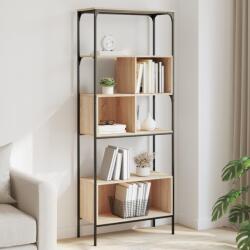 vidaXL 5 szintes sonoma tölgy színű fa könyvespolc 76 x 33 x 188, 5 cm (839004)