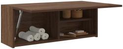 vidaXL barna tölgyszínű szerelt fa fali fürdőszobaszekrény 80x25x30 cm (860082) - vidaxl