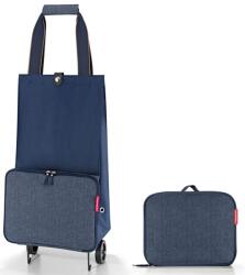 Reisenthel FOLDABLETROLLEY összecsukható, kék, halszálka mintás bevásárlókocsi HK4113