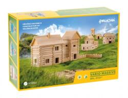 Walachia Set de constructie arhitectura, Walachia, Vario Massive, 209 piese mari din lemn
