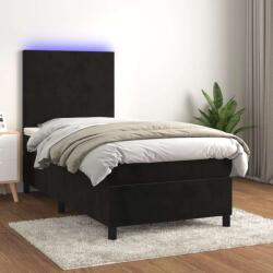 vidaXL Bársony Ágy - LED - 90x190 cm (3135977)