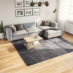 vidaXL HUARTE antracit rövid szálú puha és mosható szőnyeg 240x240 cm (375006)
