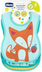 Chicco Easy Meal Bib - frottír előke vízálló hátlappal 3db-os semleges szín (CH0163013)