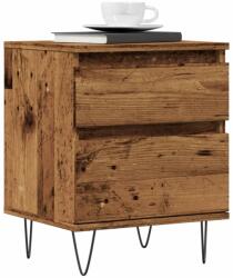 vidaXL 2 db antik fa színű szerelt fa éjjeliszekrény 40 x 35 x 50 cm (857417)