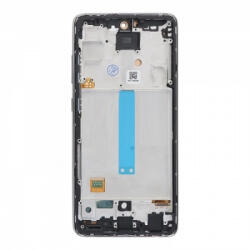 Samsung A525F, A525F/DS, A526, A528 Galaxy A52, A52 5G, A52s 5G előlap keret, lcd kijelző és érintőpanel, fekete (Incell, TFT)