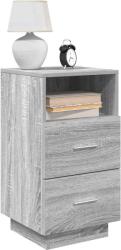 vidaXL 2 db szürke sonoma színű éjjeliszekrény 2 fiókkal 36x36x68 cm (858589)