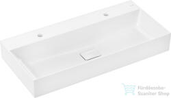 Hansgrohe XEVOLOS E Smartclean 100x48 cm-es fali mosdó 2 csaplyukkal, nem zárható leeresztővel, fehér 61110450 (61110450)