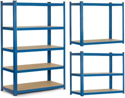 Humberg Fém ipari polcrendszer MDF lapokkal 150x75x30cm - 625kg teherbírás (4842)