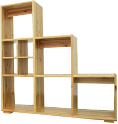 Etsberger Vanessa Polc - Fenyőfa - Térelválasztó - 120x124x31 cm