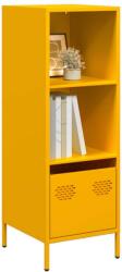 vidaXL Fém Polcrendszer - Mustársárga - 35x39x103, 5cm (851379)