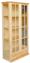 Komforttéka Janó Vitrin 12, natúr, fenyő