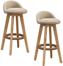 Quasar & Co Quasar & Co. ® Bárszékkészlet - 2 db - Elefántcsont - 80 cm (43041179)