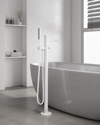 AREZZO design Elegant szabadon álló kádtöltő csaptelep, matt fehér AR-10095MW (AR-10095MW) - szaniteronline