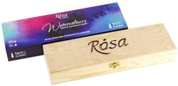 Rósa Akvarellfesték készlet, tubusos - Rósa Gallery Classic - 14 x 10 ml - elegáns fadobozban (NeoNEO-340101)