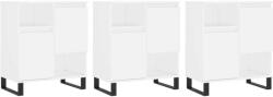 vidaXL - 3 db Fehér Tálalószekrény - 180x35x70 cm (3190159)