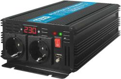 Rovision Inverter 24V-tól 230V-ig 1000W tiszta szinuszhullám Äƒ, TED000439 (RVN-A0113033)