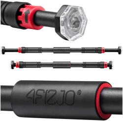 4FIZJO Húzódzkodó rúd, állítható, 66-100cm - Piros, Fekete (P-5907739310385)