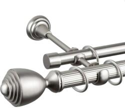  Pluton Dupla Galériás Rúd - 400 cm - Ezüst (PLUTON - 03-400)