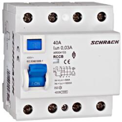 Schrack Hibaáram kapcsoló AMPARO 10kA 25A, 4 pólusú, 30mA, A (AR052103--)