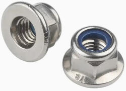  Hatlapú peremes műanyagbetétes önzáró anya DIN 6926 M5 |8| Vz (06926005000000801000)