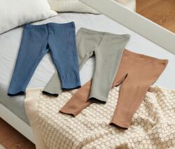 Tchibo 3 kisgyerek leggings szettben, zöld/sötétkék/barna 1x sötétkék, 1x zöld, 1x barna 122/128