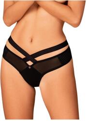 Obsessive Brasica - pántos bugyi (fekete) (5901688250440) - sexshopcenter