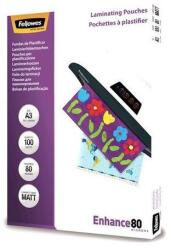 Fellowes Lamináló fólia, A3, 80 mikron, matt, 100 db/doboz, Fellowes® (5452003) - tintasziget