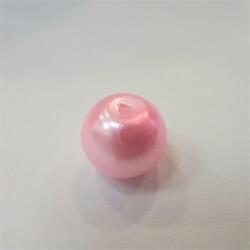  Gyöngy alkatrész- gyöngy tekla jellegű 8mm élénk rózsaszín darabra