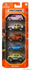 Mattel - Kisautók MBX Retro 5 db-os szett (HVT71)