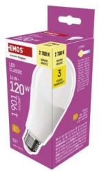 EMOS LED izzó Classic A70 / E27 / 16 W (120 W) / 1901 lm / Meleg fehér (EMOS-ZQ5E71)