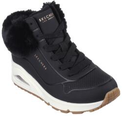 Skechers - Uno / Fall Air - Bélelt Női Bakancs (310539LBLK)