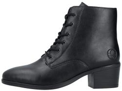 RIEKER Ghete dama, Rieker, 73930-00-Negru, casual, piele ecologica, cu toc, negru (Marime: 37)