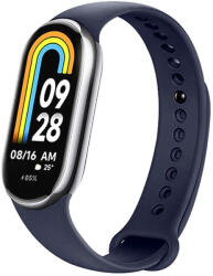  Xiaomi Mi Smart Band 8 / 9, szilikon pótszíj, állítható, TP IconBand, sötétkék