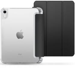 Apple iPad 10.9 (2022) / iPad 11 (2025), mappa tok, közepesen ütésálló, érintőceruza tartó, érintőceruza nélkül, átlátszó hátlap, Smart Case, TP SC Pen Holder Hybrid, fekete