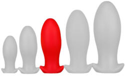 EggPlay Saurus Egg L - prémium szilikon anális dugó, piros - szexvital