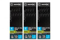 Matrix mxc-3 4 boilie pin rigs mxc-3 size 14 barbless / 0.18mm / 4" (10cm) / boilie pin - 8pcs (GRR074) - nextfish