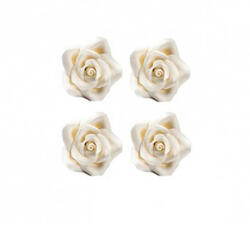 Decora Decor Zahar - Trandafiri Albi O 3.5 cm, 30 buc (500008)