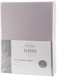 EUROFIRANY Jersey3 pamut gumis lepedő Világosszürke 180x200 cm +30 cm