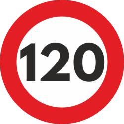 Autocolant Sticker "Limita Viteza" Reflectorizant - 120km/h FAVLine Selection