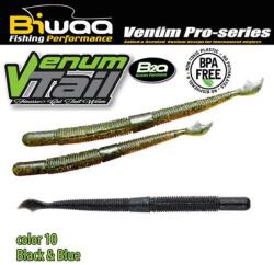 Biwaa Venum Tail 4" 10cm 10 Black&Blue gumihal 10db/csg (B001151)