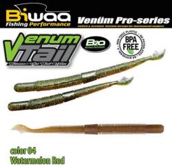 Biwaa Venum Tail 4" 10cm 04 Watermelon Red gumihal 10db/csg (B000451)