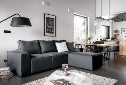 Vox bútor Cubo sarokkanapé, graphite melange Jobbos