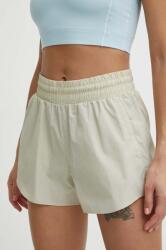 Under Armour edzős rövidnadrág Flex bézs, sima, magas derekú - bézs S