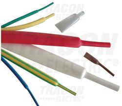 TRACON Zsugorcső kék 38.1mm/ 19mm-átmérő 1m 2: 1-zsugor vékonyfalú melegzsugor TRACON (ZS381K)