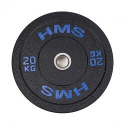 HMS Gumírozott súlytárcsa Bumper Plate 20 kg/51 mm HMS HTBR20-kék Súlytárcsa